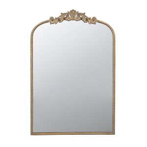 Cesicia 24" x 36" Arch Mirror, Baroque Inspired Wall Decor for Bathroom Bedroom Living Room - 1 of 4