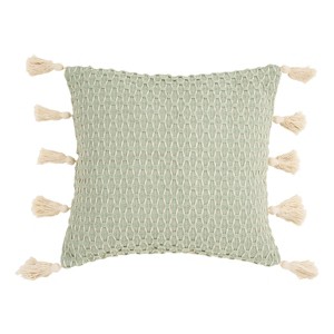 C&F Home Seaglass Textured Diamond Woven Throw Pillow - 1 of 4