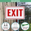 Unique Bargains Aluminum Reflective Rust Free Waterproof Exit Sign 1 Pc - 4 of 4