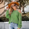 Women's Cutout Crochet One Shoulder Sweater - Cupshe - 2 of 4