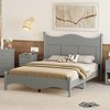 Queen Size Platform Bed with Wooden Slat Support for Bedroom - 3 of 4
