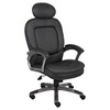 Executive Pillow Top Chair with Headrest Black - Boss Office Products: Ergonomic, Swivel, Metal Frame, 275 lb Capacity - 3 of 4