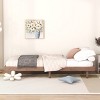 FURNIinspire Beds Modern Minimalist Twin Size Bed Frame Floating Platform Bed, Bedroom Furniture, No Box Spring Needed, Brown, 77.6"*40.9"*10.4" - 4 of 4