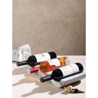 Georgia Green Onyx Marble Wave Wine Bottle Holder
