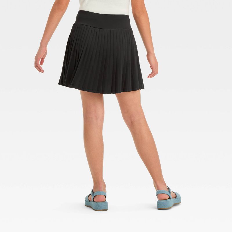 Girls' Pleated Sporty Knit Tennis Skirt - art class™, 3 of 7