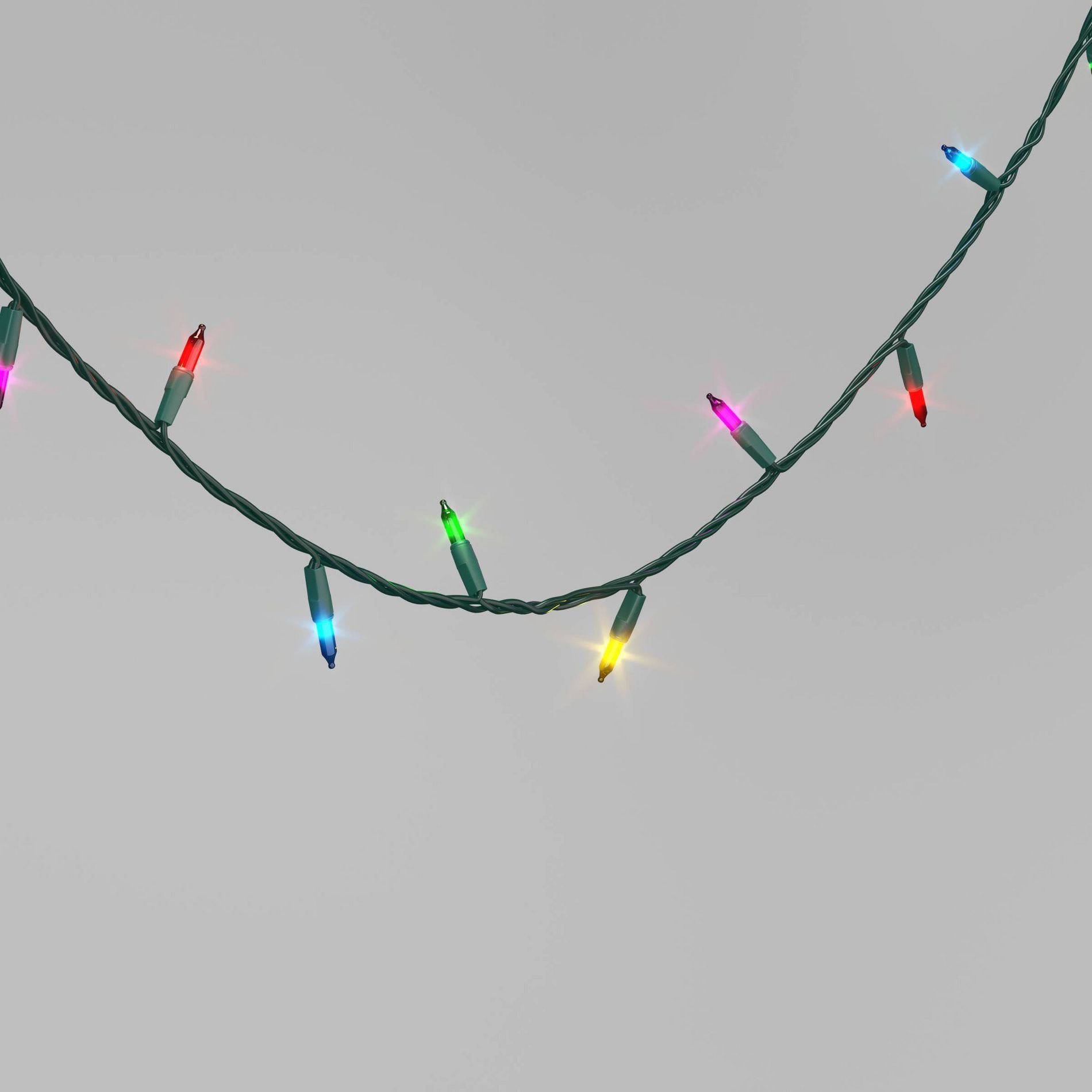 350ct Incandescent Mini Christmas String Lights Multi-Color with Green Wire - Wondershop™: UL Listed, Indoor/Outdoor Use