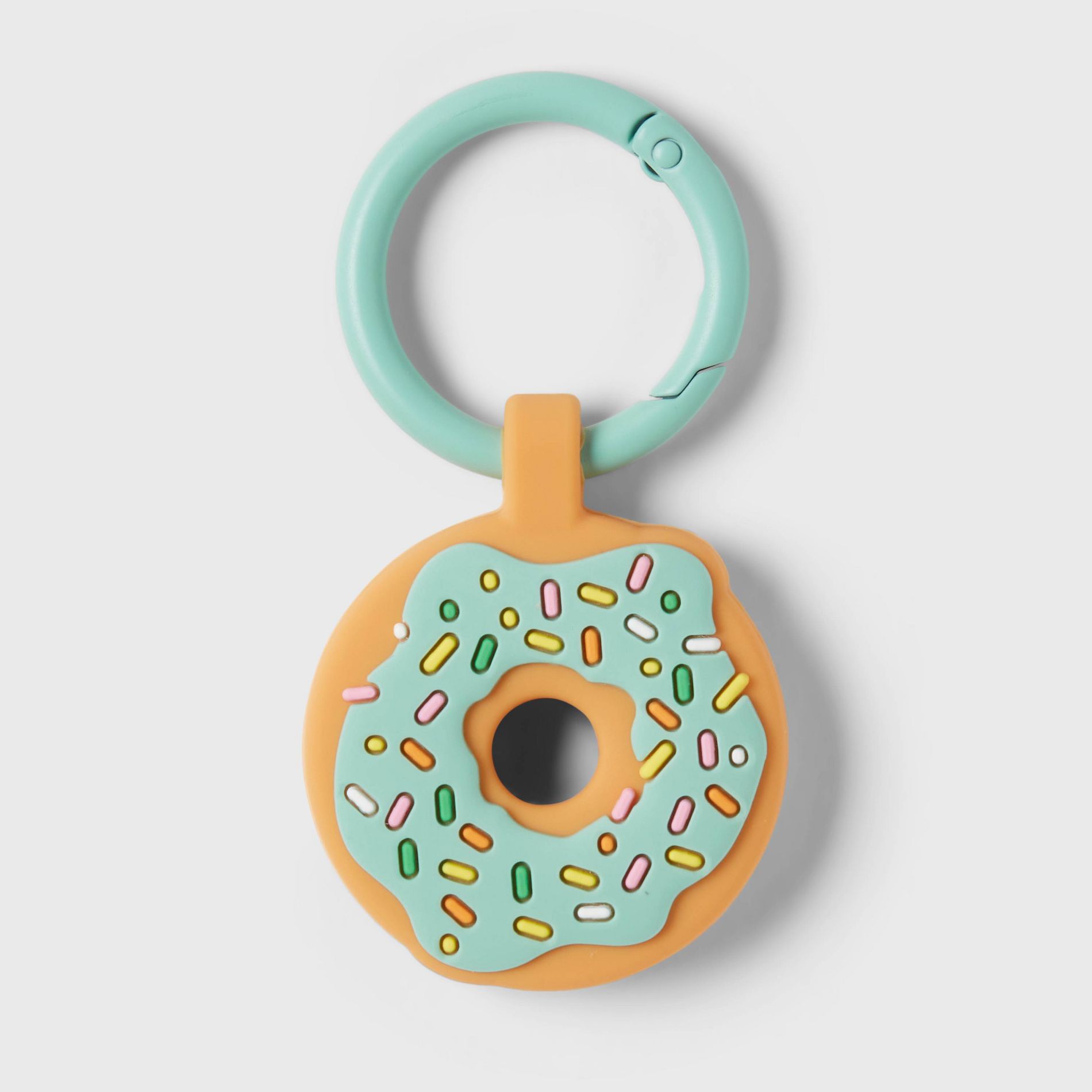 Apple AirTag Keychain - heyday™ Doughnut: Silicone Case with Carabiner