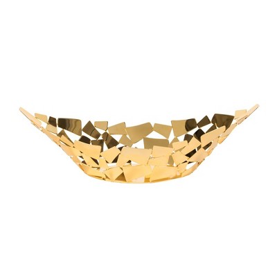 Jiallo Gold colour bowl: 15.25" long