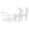 Reindeers & Sleigh Christmas Decoration 160 LEDs 51.2" Acrylic - 3 of 4