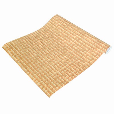 Slickblue Vintage Woven Pattern Self-Adhesive Wallpaper Roll – Waterproof, Removable, Easy Peel & Stick for Walls
