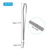 Unique Bargains Polyester Wear-resistant Lightweight ID Card Neck Lanyards with Hook 25 Pcs - 2 of 4