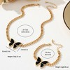 Anna-Kaci Women's Butterfly Necklace and Bracelet Set - 4 of 4