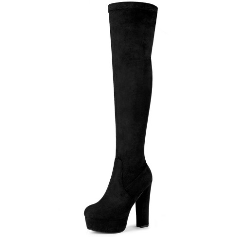 Target black thigh high boots sale