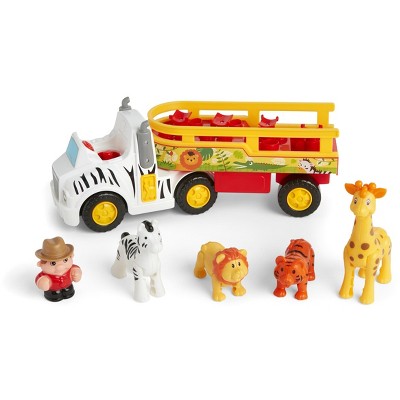 Kidoozie Animal Adventure Truck, Makes Animal Sounds, Includes 4 Poseable Animals, Promotes Language Skills, For Children 12 months and up