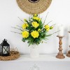 Northlight Real Touch™ Yellow Artificial Rose Stems, Set of 6 - 19" - 2 of 4