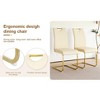 PAGED Upholstered Dining Chairs Modern Living Room Chairs Comfortable Kitchen Chairs with Metal Legs for Living Room - 2 of 4