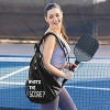 Sweet Jojo Designs Neutral Pickleball Bag Sling Backpack What's The Score? Black - 2 of 4