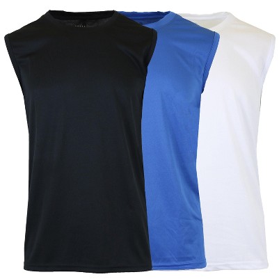 black & medium blue & white