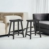 2 Pack Bar Stools, Bar Chairs, Kitchen Breakfast Bar Stools with Footrest, 23.6 Inches High - 3 of 3