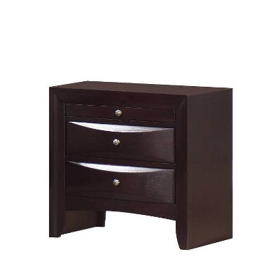 Madison King Espresso Brown Wood Storage Bedroom Set