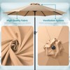 Sapphtopaz 9Ft Outdoor Patio Umbrella Beach Umbrella Market Table Umbrella with Push Button Tilt and Crank for Garden, Backyard, Pool - 3 of 4