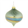 Iridescent Swirled Glass Ornament (Set of 6) - 4 of 4