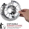 Maison Products Round Electric Stove Burner Covers (50 Pack) 8 Inch Disposable Stove Top Aluminum Foil Bib Liners - 3 of 4