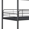 NicBex Full over Full Bunk Bed Metal Bed Frame with Short Inclined Ladder, Long Ladder and Full Length Guardrail, No Box Spring Required - 4 of 4