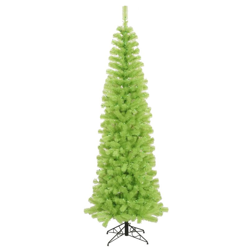 Vickerman Lime Green Pencil Artificial Christmas Tree, 1 of 3