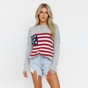 Woman Multicolor Flag Pattern Sweater – Long Sleeve, Round Neck Pullover Cherie Code - 4 of 4