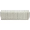 Meridian Furniture,Heathrow Boucle Fabric Ottoman/Bench - 3 of 4