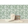 RoomMates Ginkgo Leaves Green Peel and Stick Wallpaper: Removable Vinyl, Textured Botanical Design, Modern Decor, 28.18 Sq Ft Coverage - 4 of 4