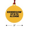 Kennesaw State Owls Alumn Aluminum Holiday Christmas Tree Ornament - 3 of 4
