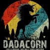 Men's Design By Humans Dadacorn Like A Normal Dad, More Awesome By shirtpublic T-Shirt - 2 of 2