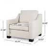 Modern Club Chairs Fabric Upholstered Accent-Christopher Knight Home - 3 of 4