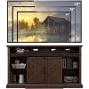 SinCiDo Farmhouse TV Stand for 80" TVs, 38" Tall Media Console with Sliding Barn Door, Storage Cabinets & Adjustable Shelves - 2 of 4