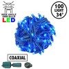 Novelty Lights Coaxial 34 Feet 100 LED Christmas String, Green Wire, Water Resistant, Modular, Connect 21 Sets Per Power Supply (Sold Separately) - 2 of 4