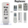 Anderic RR2054 Replacement AC Air Conditioner Remote Control for Haier and Others - 2 of 4