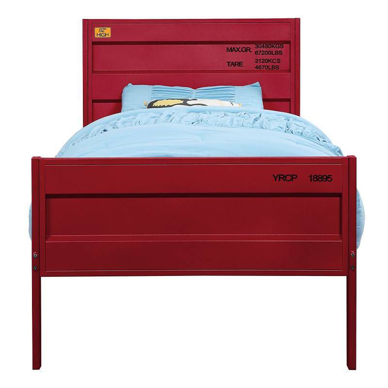 Cargo 79&#34; Twin Bed Red - Acme Furniture, 6 of 7