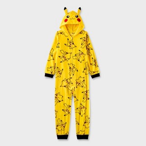 Boys' Pokémon Pikachu Union Suit - Yellow - 1 of 3