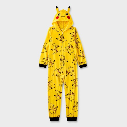 Boys' Pokémon Pikachu Union Suit - Yellow - image 1 of 3