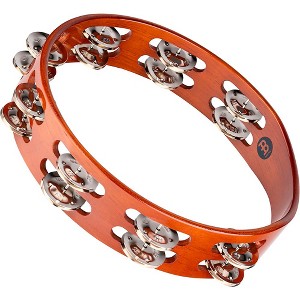 MEINL Wood Tambourine Two Rows Steel Jingles - 1 of 4