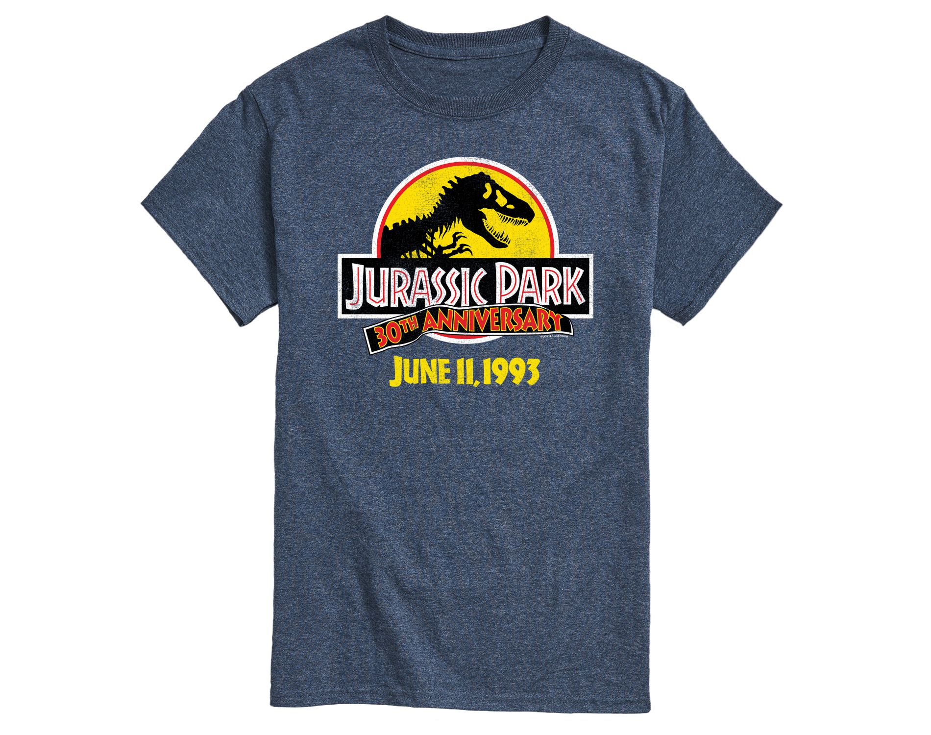 Men's - Jurassic Park - 30Th Logo Short Sleeve Graphic T-Shirt