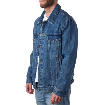 Alpine Swiss Derek Men’s Classic Denim Trucker Jacket DNM MED — фото 3