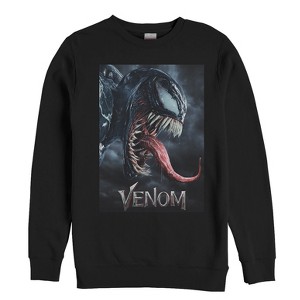 Men's Marvel Venom Film Tongue Portrait Sweatshirt - 1 of 3
