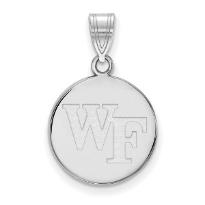 Black Bow Jewelry 14k White Gold Wake Forest Demon Deacons NCAA Medium Pendant - 1 of 3