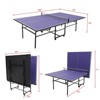 Portable Table Tennis Tables– Professional Outdoor Ping Pong Table Game, Foldable Ping Pong Game Set，with Net, 2 Paddles and 3 Balls, Playback Mode - 3 of 4