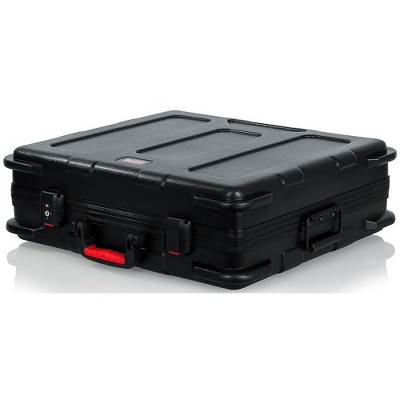  Gator ATA Molded Mixer Case with 12U Pop-Up Rack Rails 