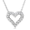 Pompeii3 1/2ct Diamond Heart Pendant 14K White Gold - 4 of 4