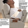 NicBex Polyester Glider Rocking Chair,Upholstered Nursery Rocking Chairs with High Backrest,Comfy Rocking Chair,Nursing Chair for Bedroom - 4 of 4
